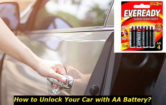 how to unlock the car with aa battery